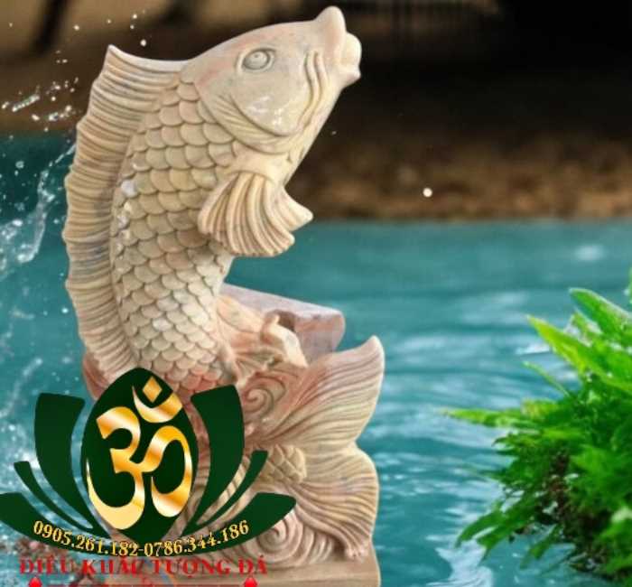 Cá Chép Hóa Rồng - Hình ảnh Tượng Đá Cá Chép Hoá Rồng